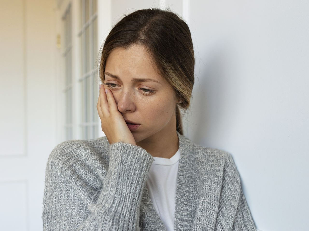 Femme triste, déprimée 