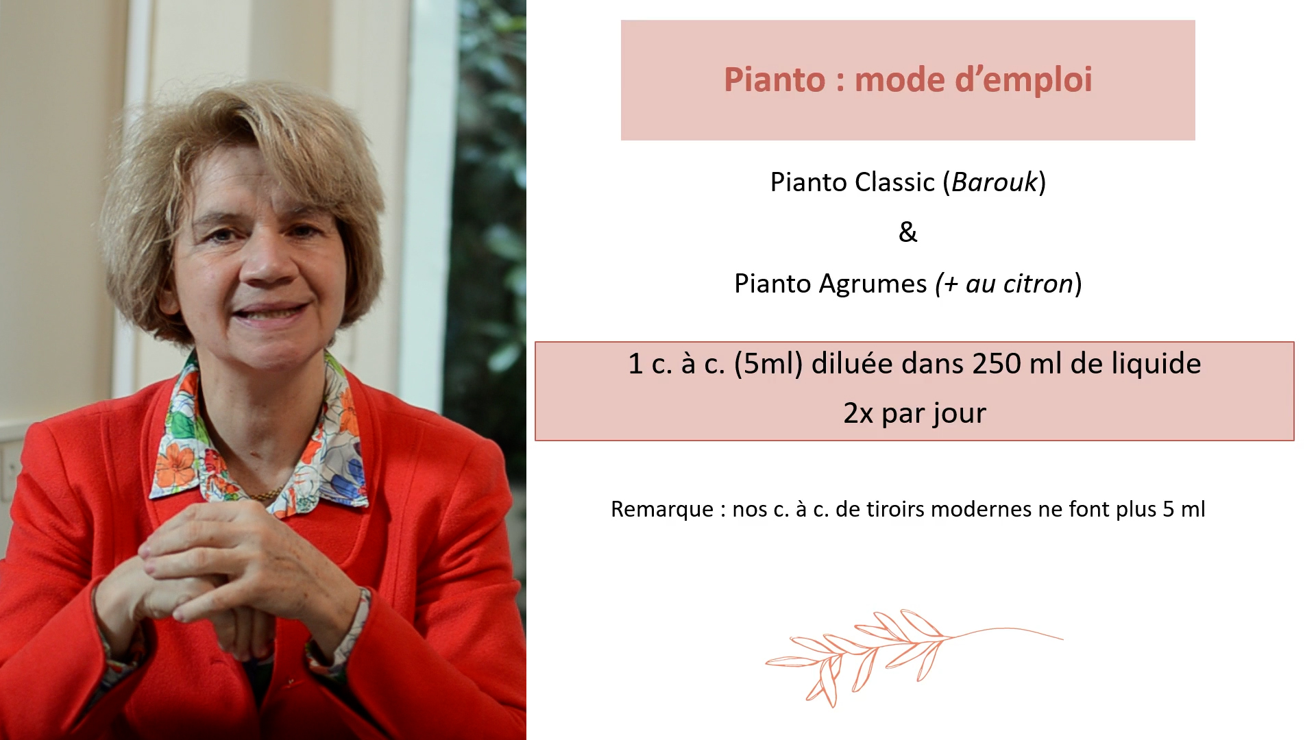 Pianto & B. St-Joseph : Aspects pratiques